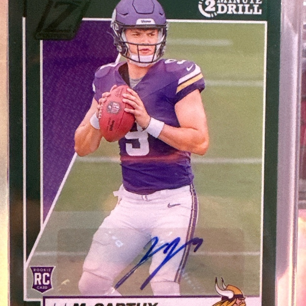 Football Trading Card with Autograph